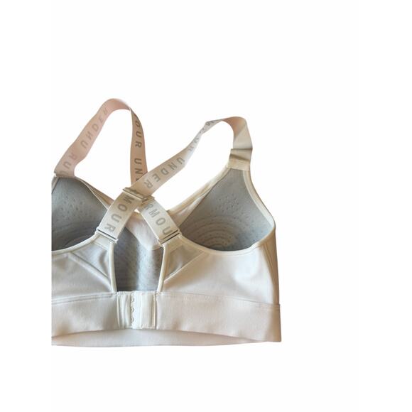 Under Armour Women's Small White Gray Ultra Light Support Foam Padding Bra - Picture 7 of 11